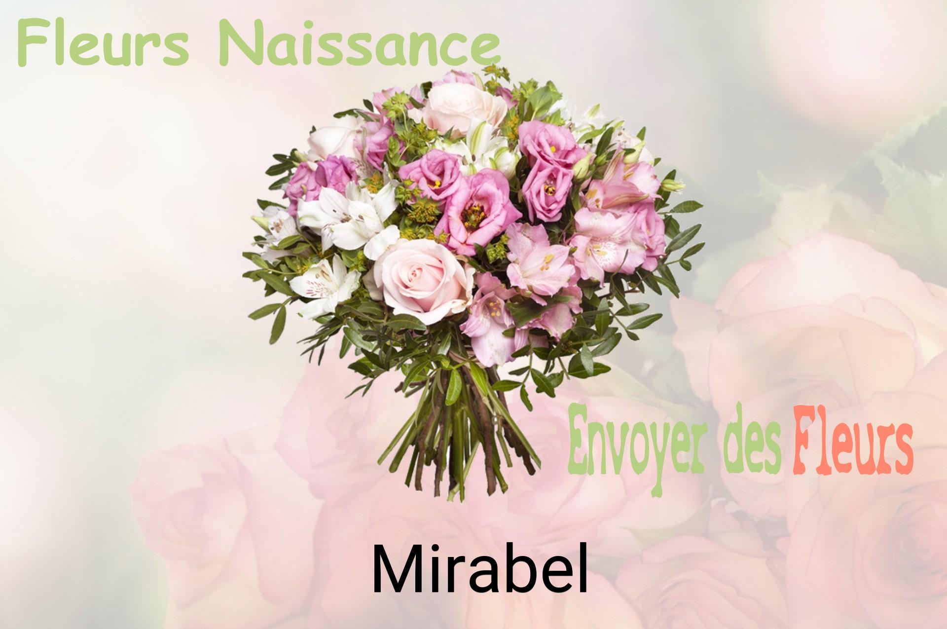 Bouquet de fleurs de naissance livré à Mirabel